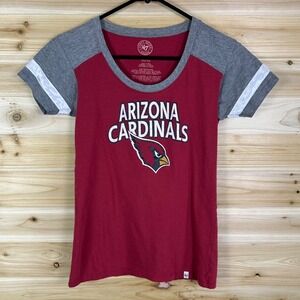 47 Brand Arizona Cardinals T-Shirt Womens Small Red NFL Cotton Shirt